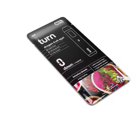 2.0g AIO | dragon fruit açaí | botanica blends | down |