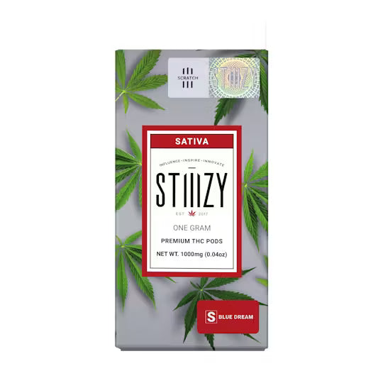 STIIIZY - Vape Cartridge - BLUE DREAM 1G Original THC Pod - STIIIZY