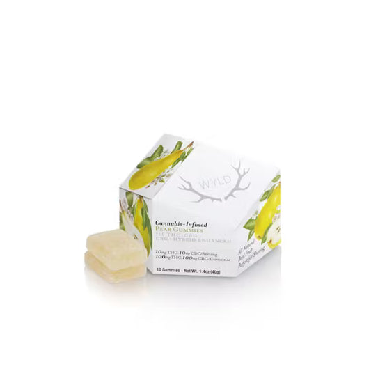 Pear 1:1 CBG + Hybrid Enhanced Gummies 100mg
