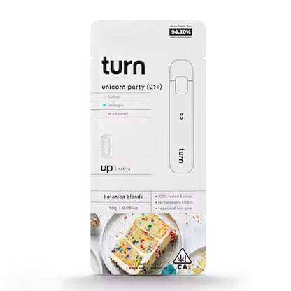 2.0g AIO | unicorn party (21+) | botanica blends | up |