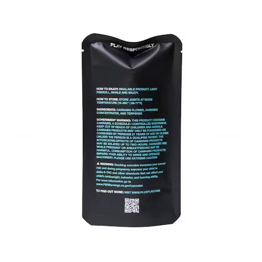 1G Infused Preroll - JOINTS by PLUGplay - [ Strawberry / Melon Dew ]