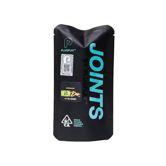 1G Infused Preroll - JOINTS by PLUGplay - [ Strawberry / Melon Dew ]