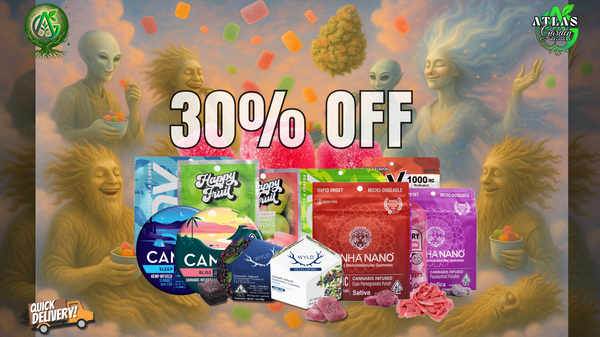 All Edibles, Tinctures, Topicals, ETC. - 30% OFF -
