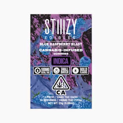 BLUE RASPBERRY BLAST - Gummies 100mg THC Edibles