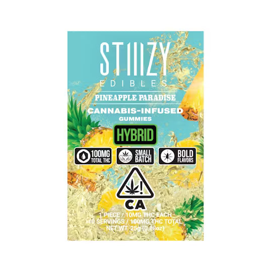 PINEAPPLE PARADISE - Gummies 100mg THC Edibles
