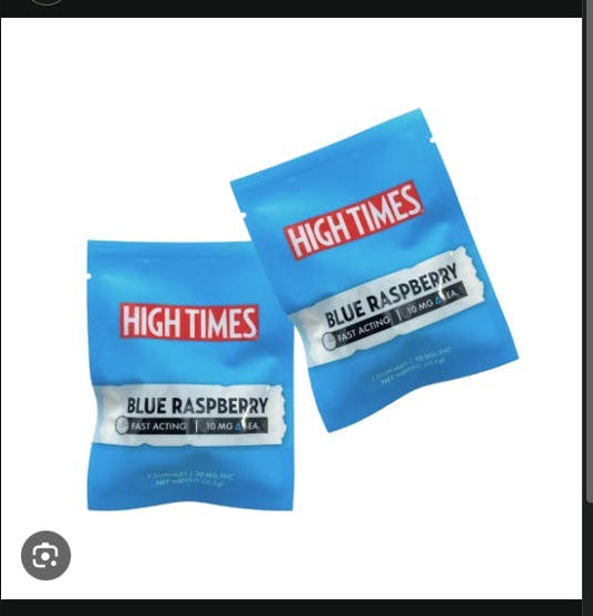 High-Times *3 x 10 mg (30mg THC ) Blue Raspberry Gummies
