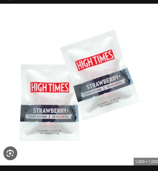 High-Times *3 x 10 mg (30mg THC ) Strawberry Gummies