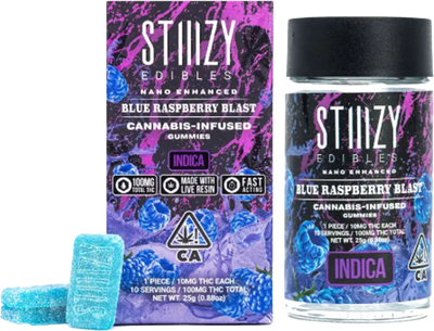 BLUE RASPBERRY BLAST - Gummies 100mg THC Edibles