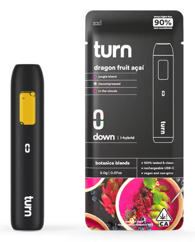 2.0g AIO | dragon fruit açaí | botanica blends | down |