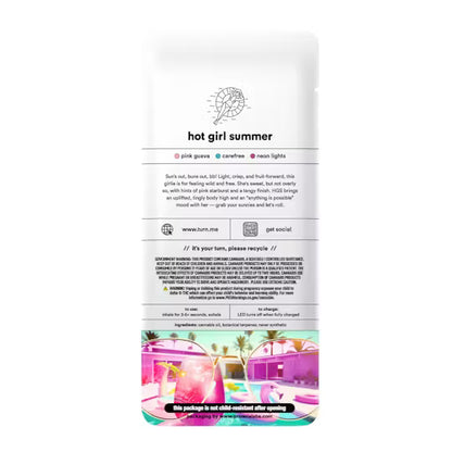 turn 2.0g AIO | hot girl summer | Sativa | DIsposable | botanica blends | up |