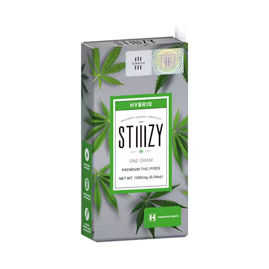 STIIIZY - Vape Cartridge - PINEAPPLE RUNTZ 1G Original THC Pod