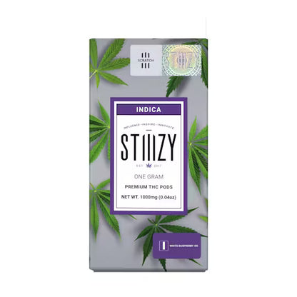 STIIIZY - Vape Cartridge - WHITE RASPBERRY 1G Original THC Pod - STIIIZY