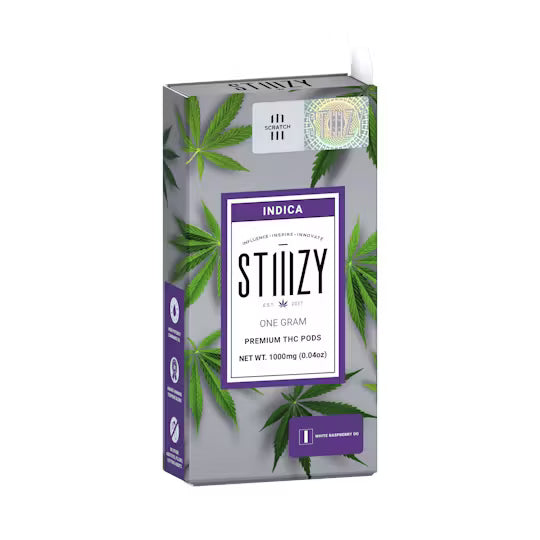 STIIIZY - Vape Cartridge - WHITE RASPBERRY 1G Original THC Pod - STIIIZY