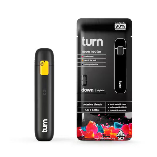 turn 2.0g AIO | neon nectar | Disposable | botanica blends | down |