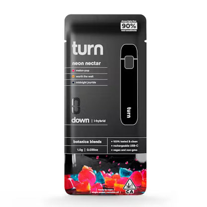 turn 2.0g AIO | neon nectar | Disposable | botanica blends | down |
